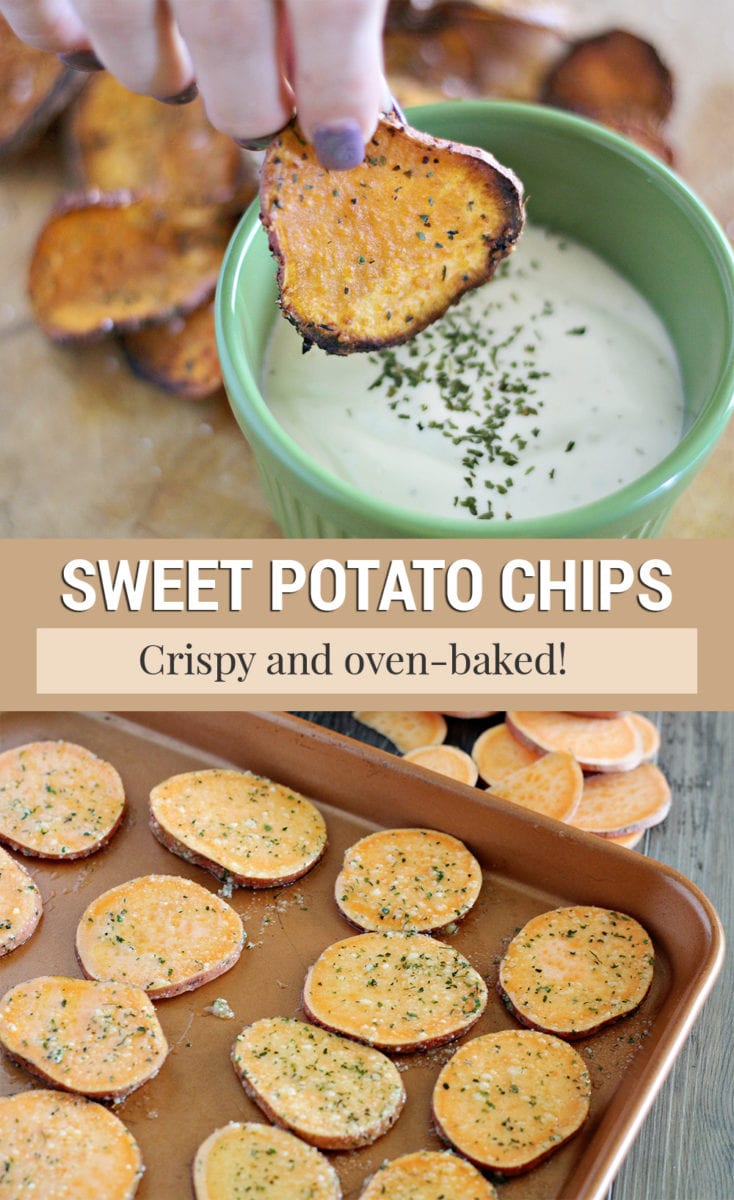 organic crispy parmesan baked sweet potato chips