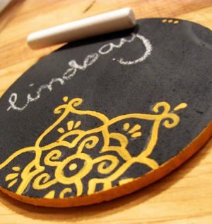 Chalkboard Coasters . How To-sday thumbnail