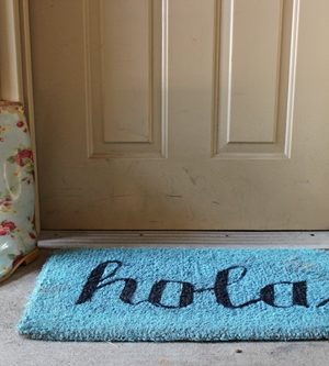Masking Tape Letters Doormat Makeover – How To-sday thumbnail
