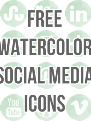 Free Watercolor Social Media Icons . Blog Better thumbnail