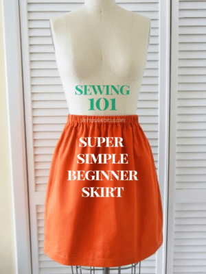 How to Sew a Super Simple Skirt – Sewing 101 thumbnail