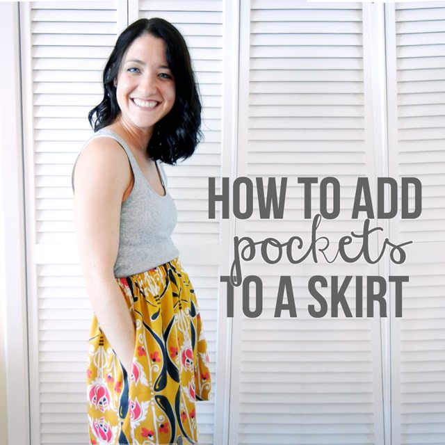 How to Add Pockets to a Skirt Shrimp Salad Circus 1