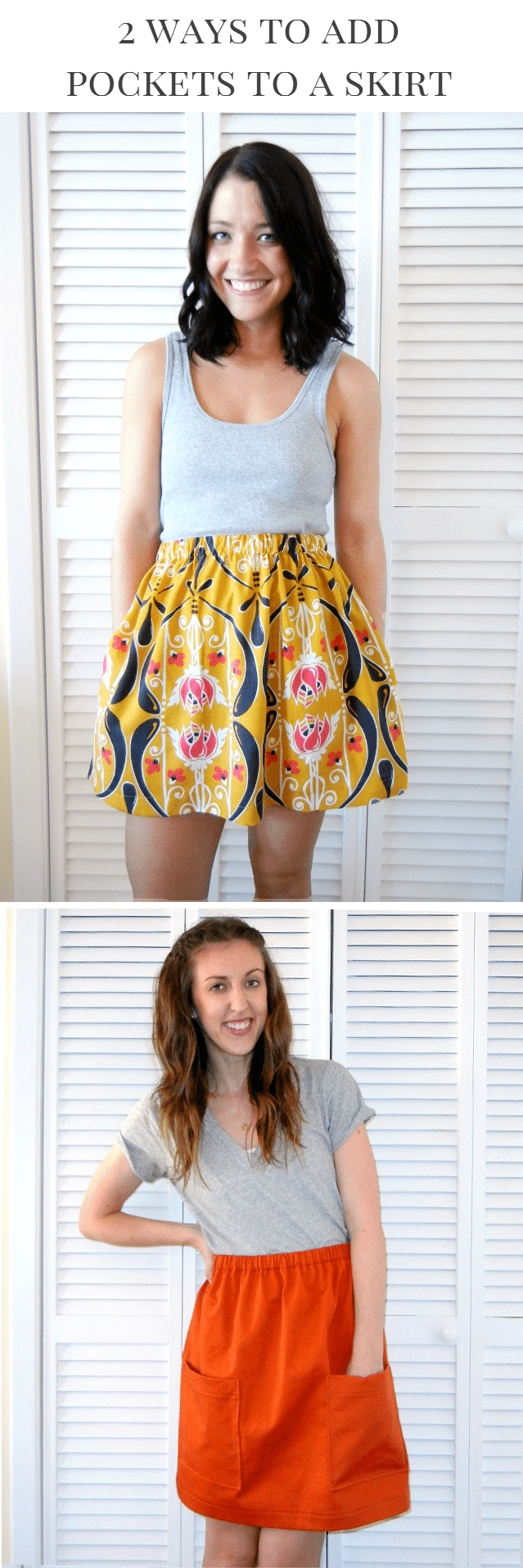 How to Add Pockets to a Skirt