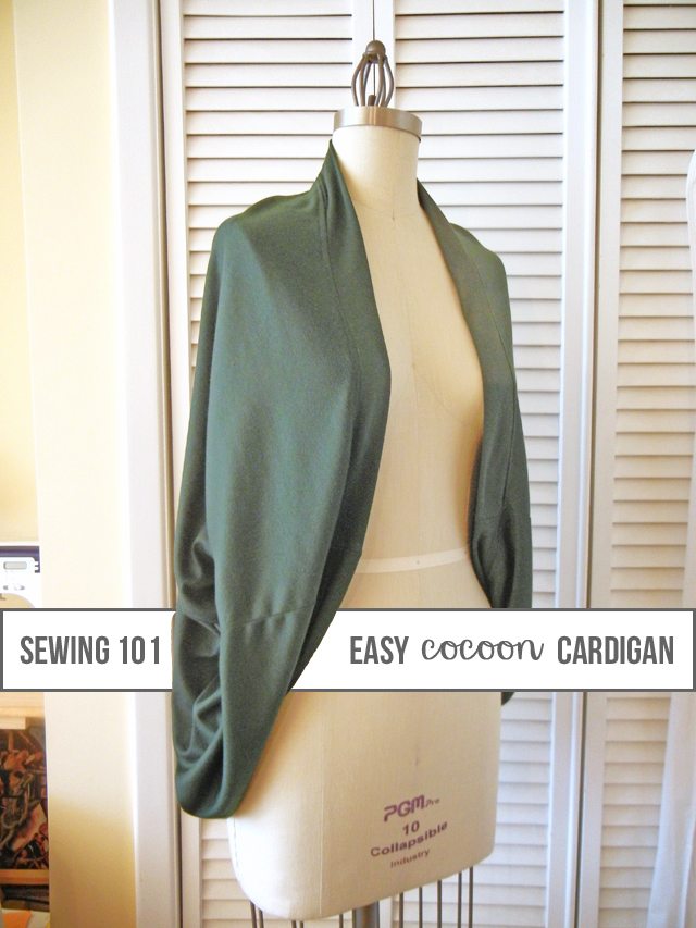 Cozy Cocoon Cardigan Sewing Tutorial