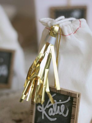 Easy DIY Metallic Gift Tassels thumbnail