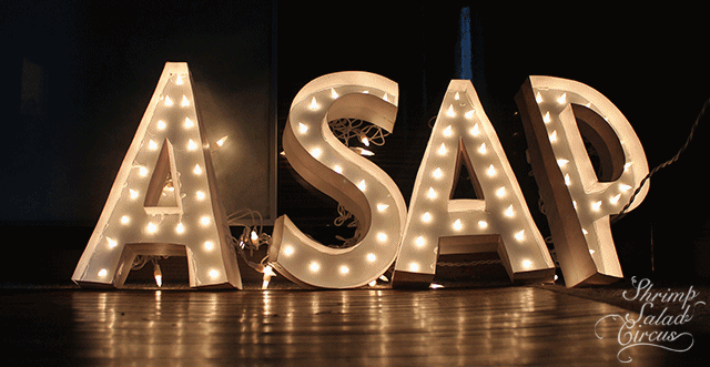 Lighted Marquee Letter Tutorial