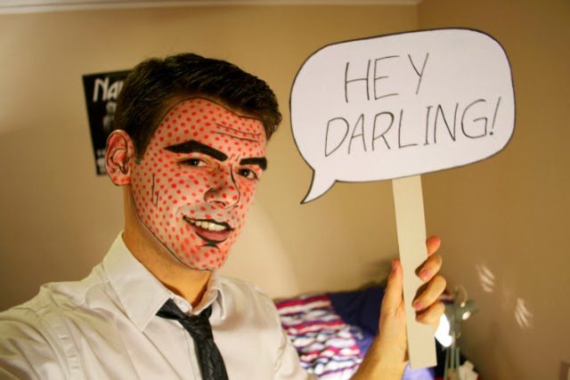 DIY Halloween Makeup for Guys - Lichtenstein Character