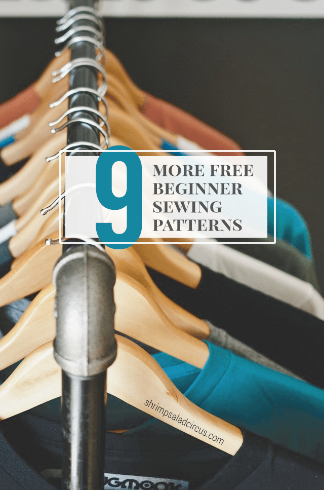 9 More Free Beginner Sewing Patterns