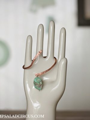 Skinny Copper Dangle Bangle . How To-sday thumbnail