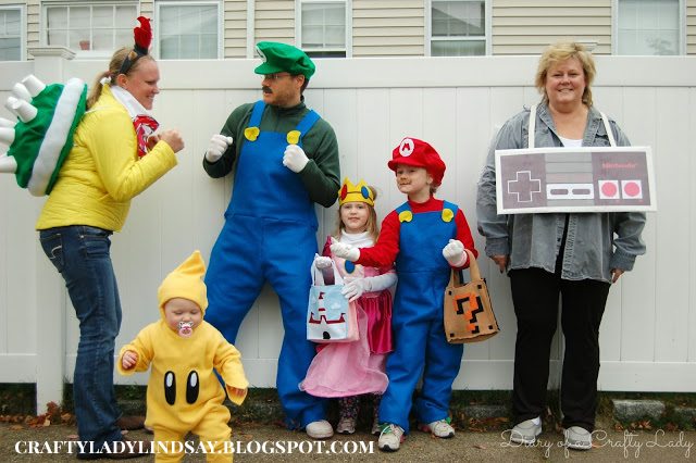 Super Mario Brothers Group Halloween Costume