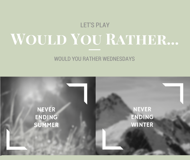 Would You Rather Winter Summer