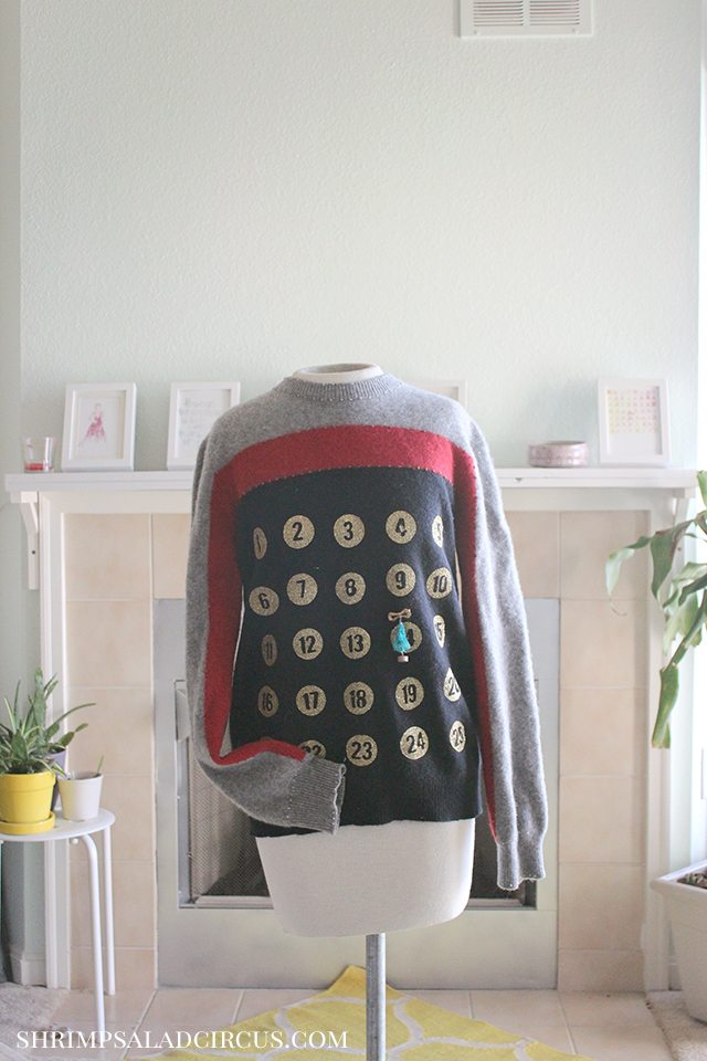 Advent Calendar Christmas Sweater 