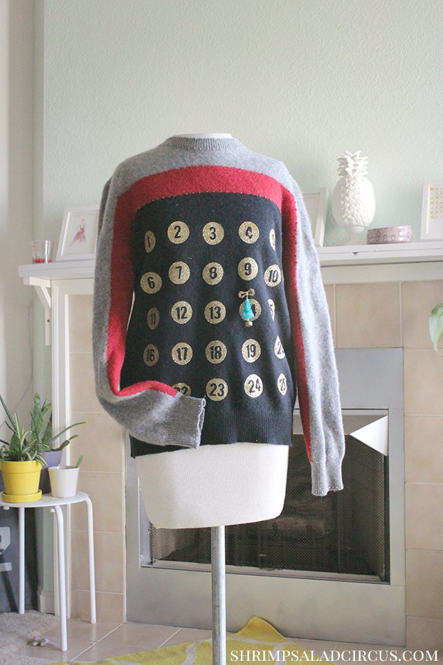 Advent Calendar Christmas Sweater 