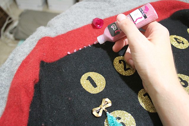 Advent Calendar Christmas Sweater Embellishment