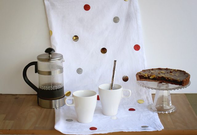 Confetti Christmas Tea Towel