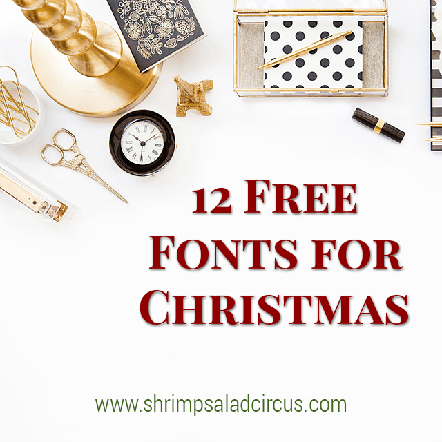 12 Free Christmas Fonts