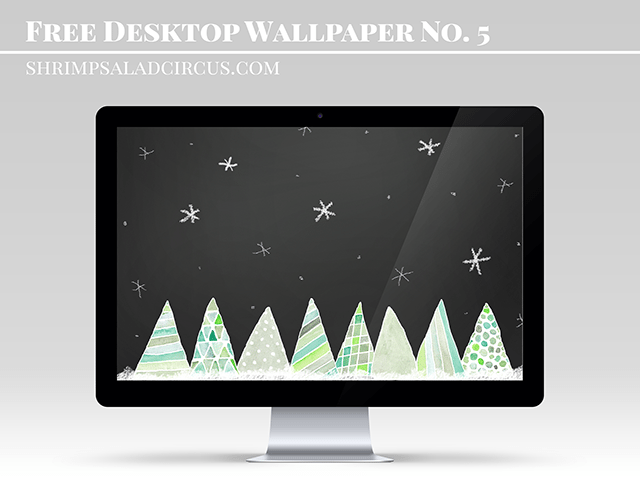 Watercolor Free Christmas Wallpaper from Shrimp Salad Circus