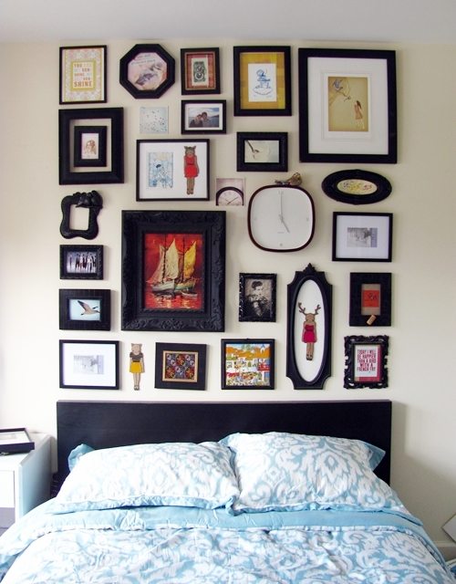 Gallery Wall Faux Headboard Tutorial