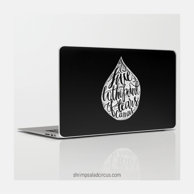 Shrimp Salad Circus on Society6 - Laptop Skins