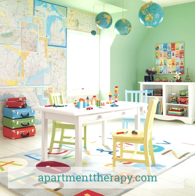 Decorating with Maps from Apartment Therapy