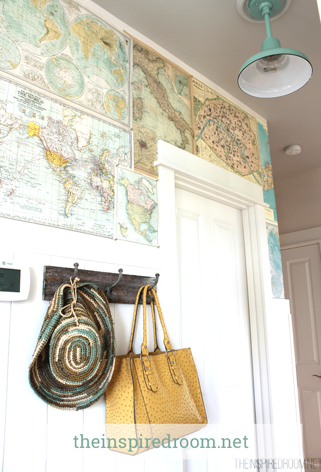 Decorating with Maps from the Inspired Room