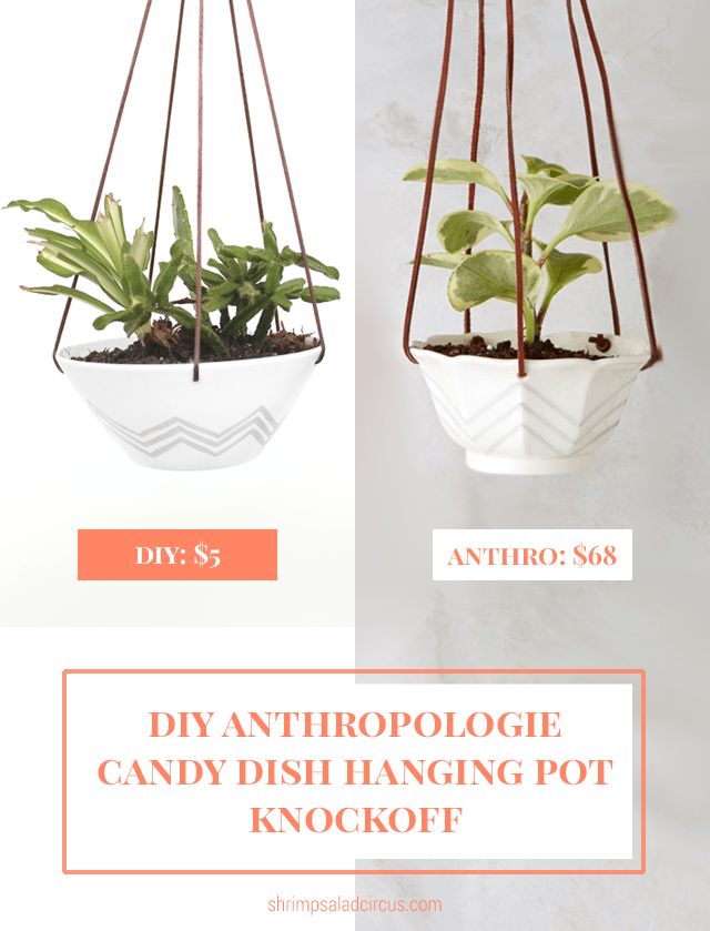 Anthropologie Candy Dish Hanging Pot Knockoff Comparison