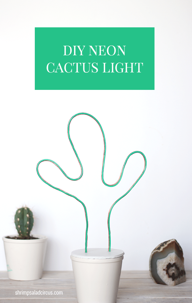 DIY Neon Cactus Light Tutorial