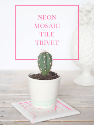 Neon Mosaic Tile Trivet – How To-sday thumbnail