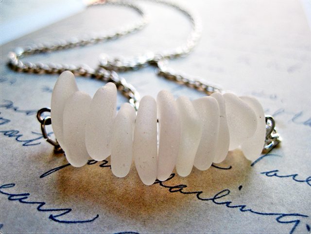 Sea Glass Necklace Tutorial