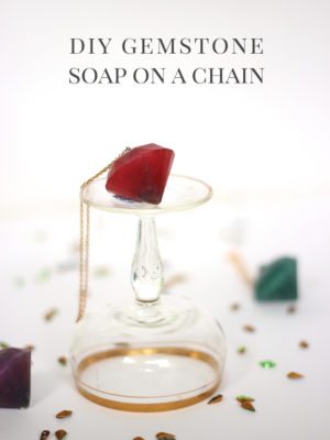 DIY Gemstone Soap on a Chain thumbnail
