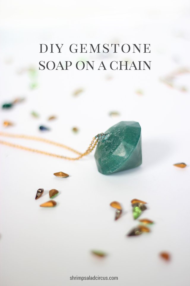 DIY Gemstone Soap on a Chain Tutorial