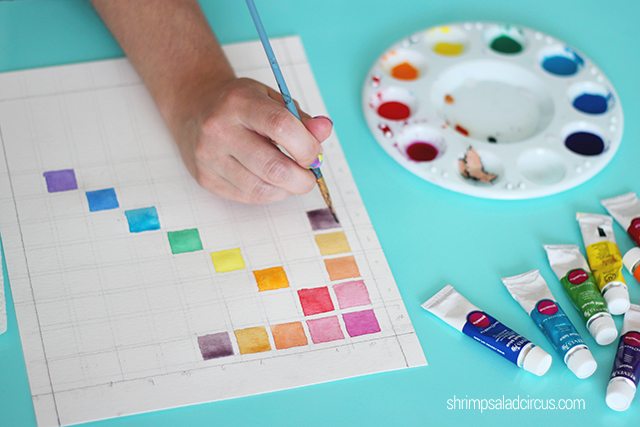 DIY Watercolor Chart Step 4