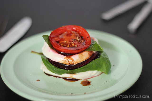 Mozzarella Beet Stacks Recipe