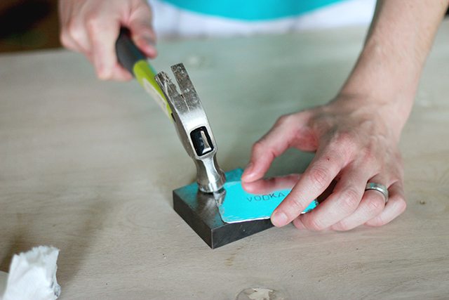 DIY Stamped Metal Bar Tags - Step 6