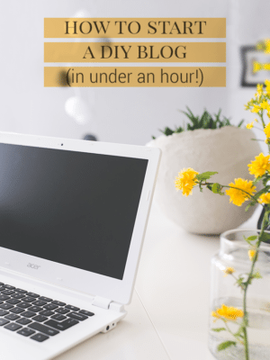How to Start a DIY Blog in Under an Hour thumbnail