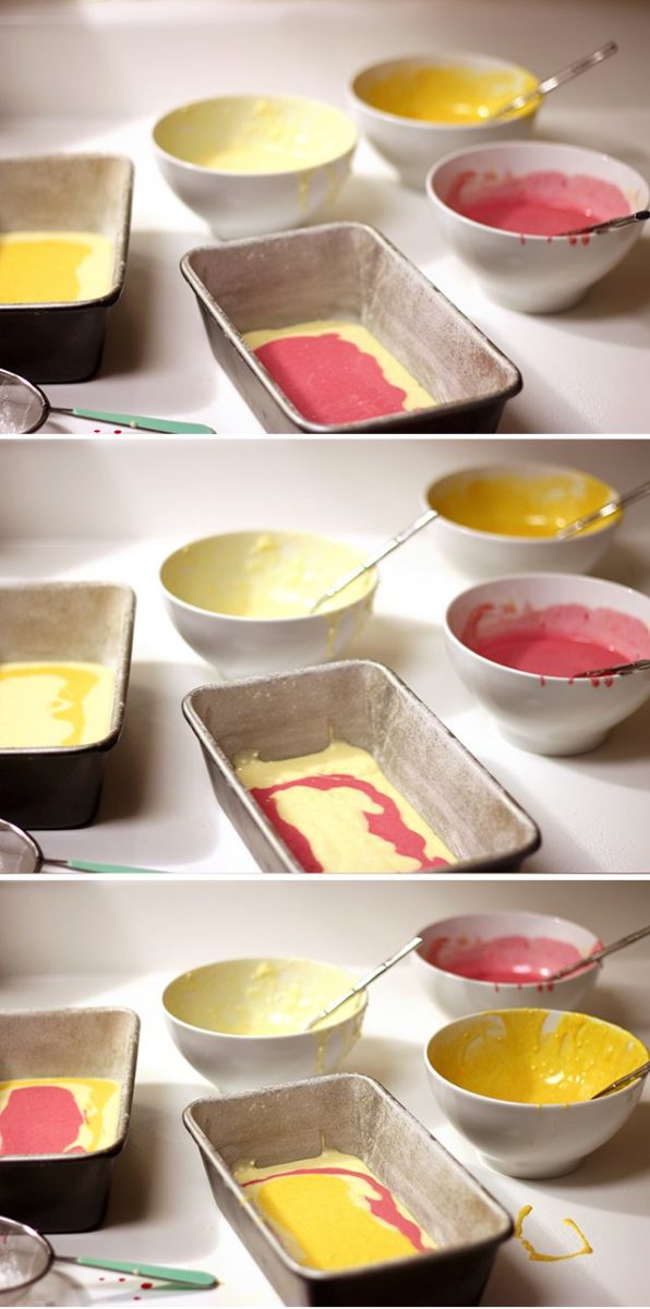 Natural Marbled Cake Recipe Step 3