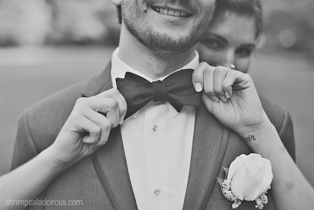 Shrimp Salad Circus Wedding Photos - Bow Tie