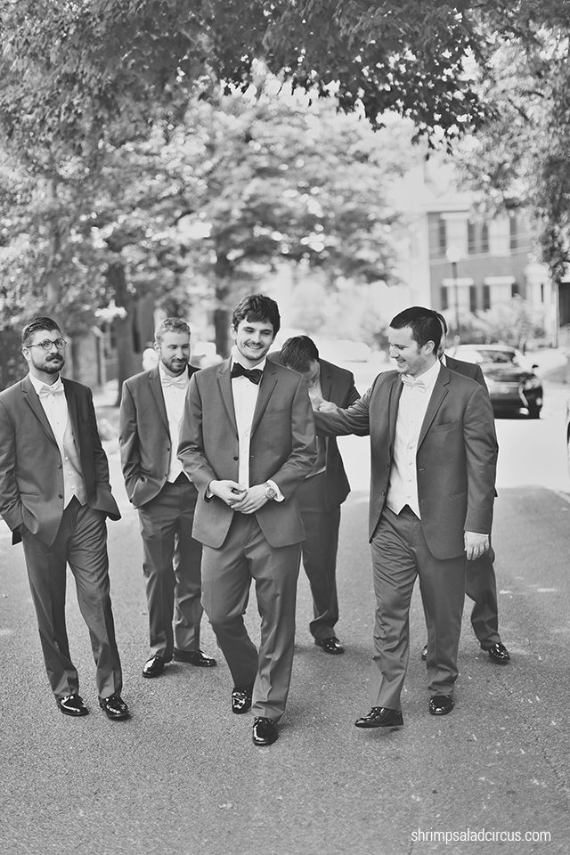 Shrimp Salad Circus Wedding Photos - Groomsmen