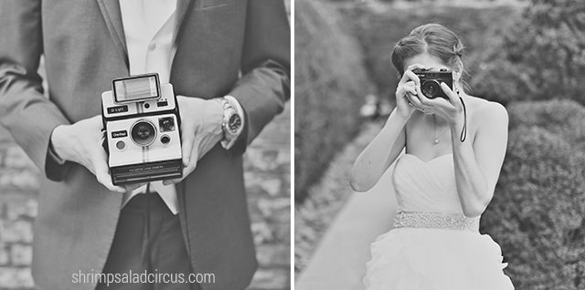 Shrimp Salad Circus Wedding Photos - Vintage Cameras