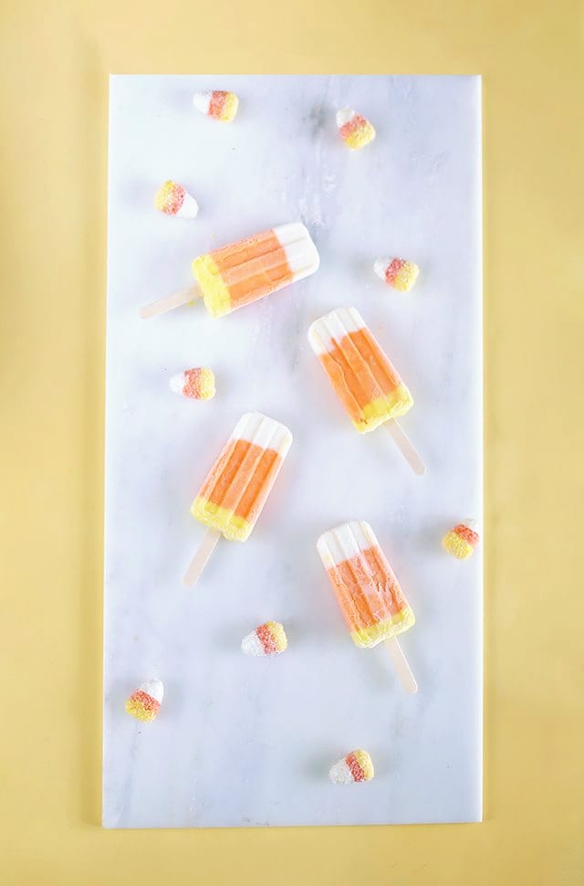 Candy Corn Popsicles Recipe