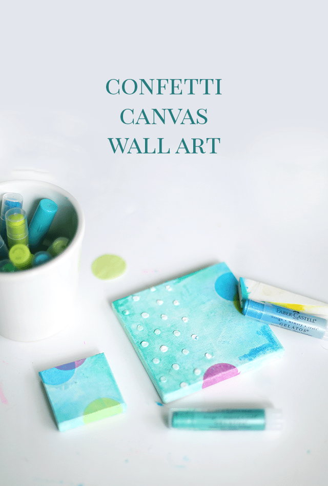 DIY Confetti Canvas Wall Art Tutorial