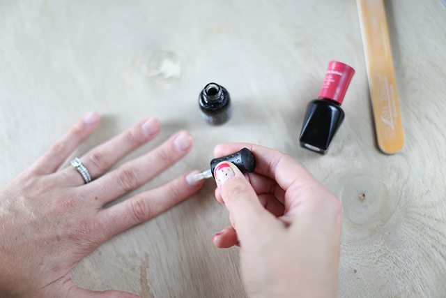 DIY Dragonfruit Manicure Tutorial - Step 1