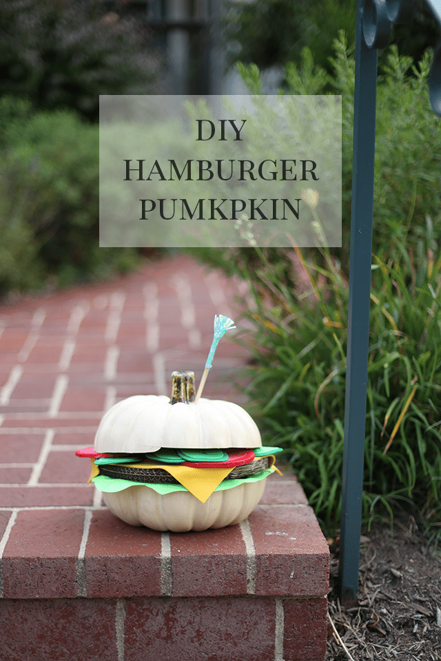 DIY Hamburger Pumpkin