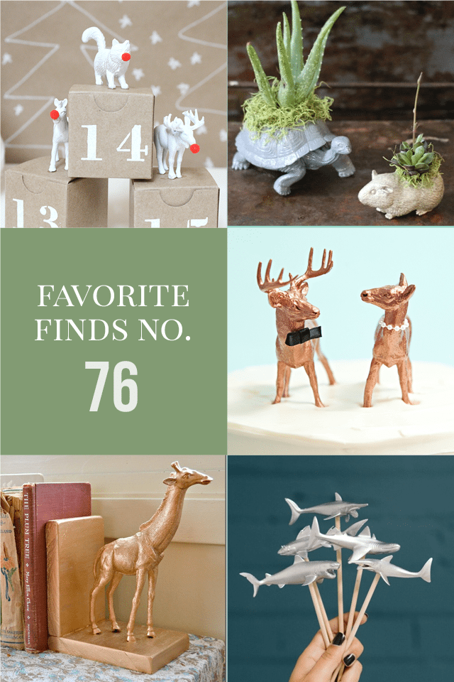 DIY Painted Plastic Animals - Favorite Finds