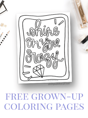 Shine on You Crazy Diamond – Free Coloring Page thumbnail