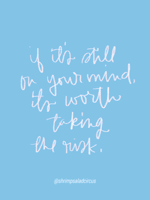 Worth the Risk – Hand Lettered Quote thumbnail