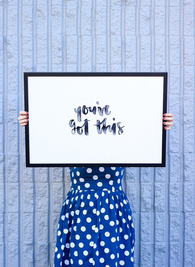 Free Hand Lettered Printable Quote Art