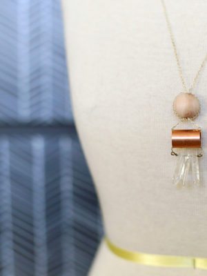 DIY Copper and Crystal Necklace – How To-sday thumbnail