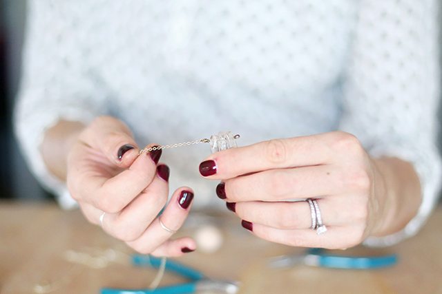 DIY Copper and Crystal Necklace - Step 4