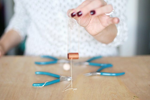 DIY Copper and Crystal Necklace - Step 5
